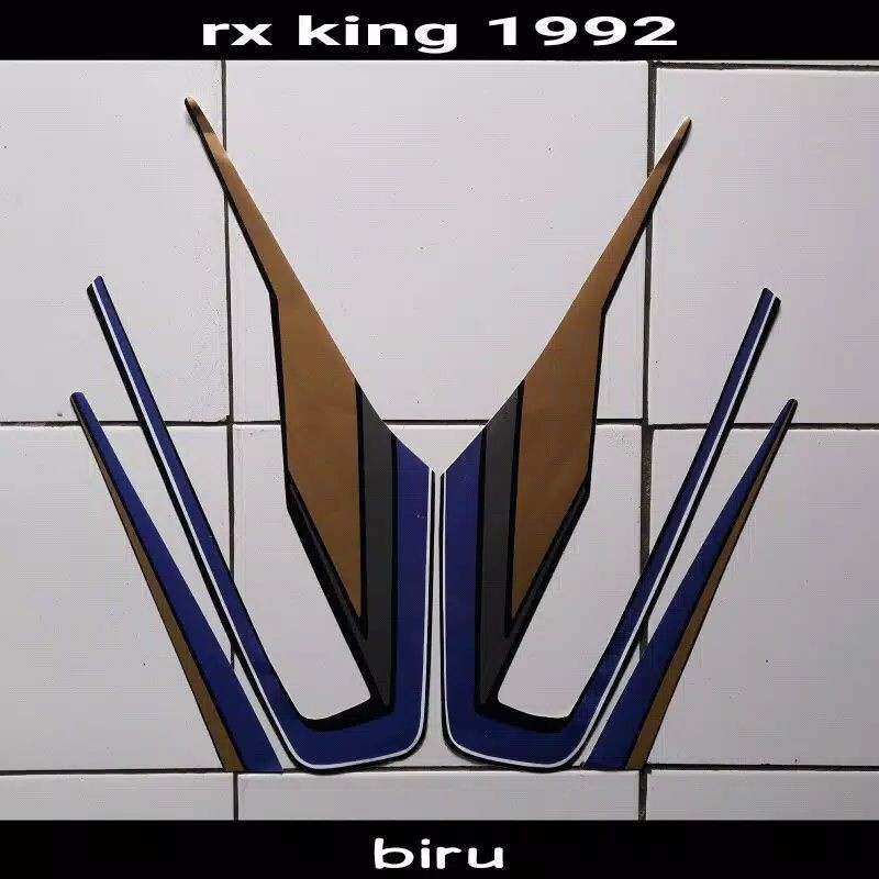 striping   yamaha rx king 1992 hitam biru striping rx king