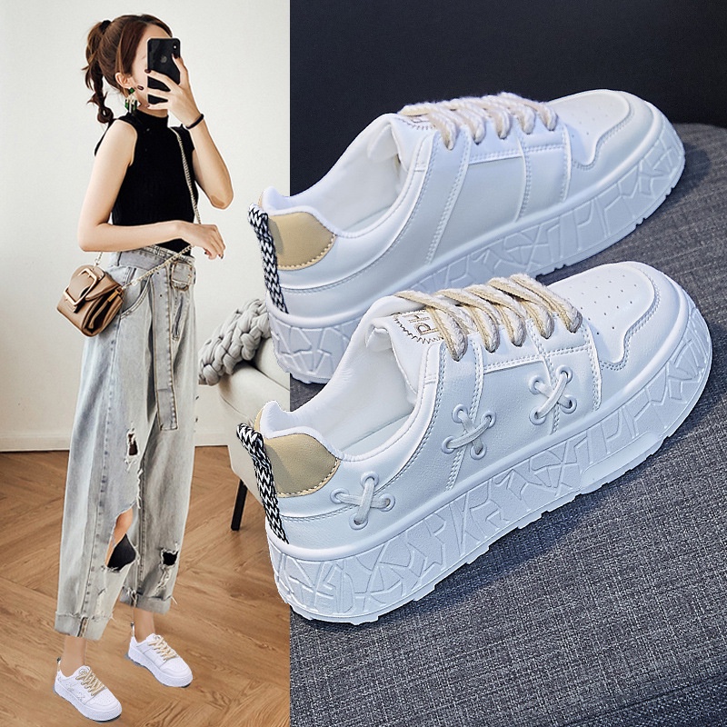 GRATIS BOX HS-0274 Sepatu Sports Wanita Korea Fashion Casual Import Premium Terbaru