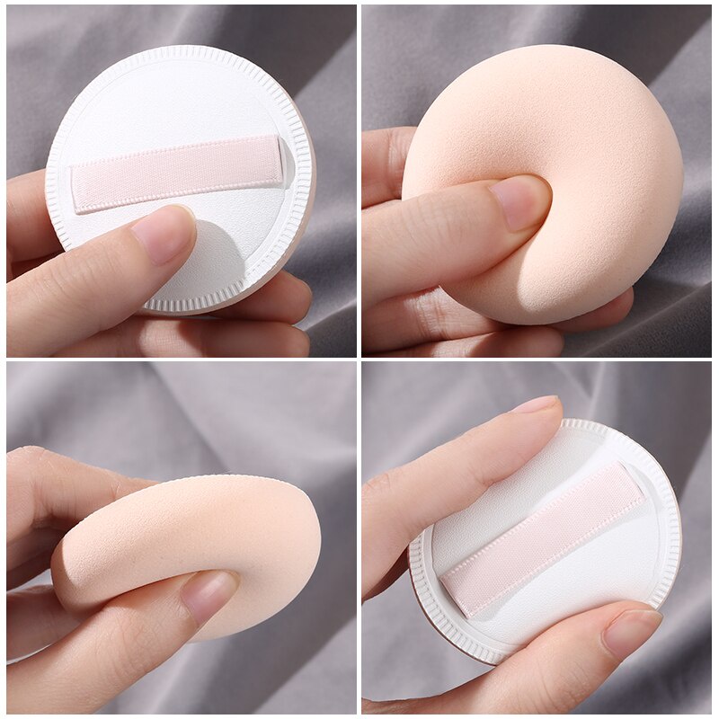 3pcs Air Cushion Cosmetic Puff Set Kering Basah Dapat Digunakan Lembut Lucu Facial Powder Foundation Puff Beauty Blender Makeup Sponge Alat