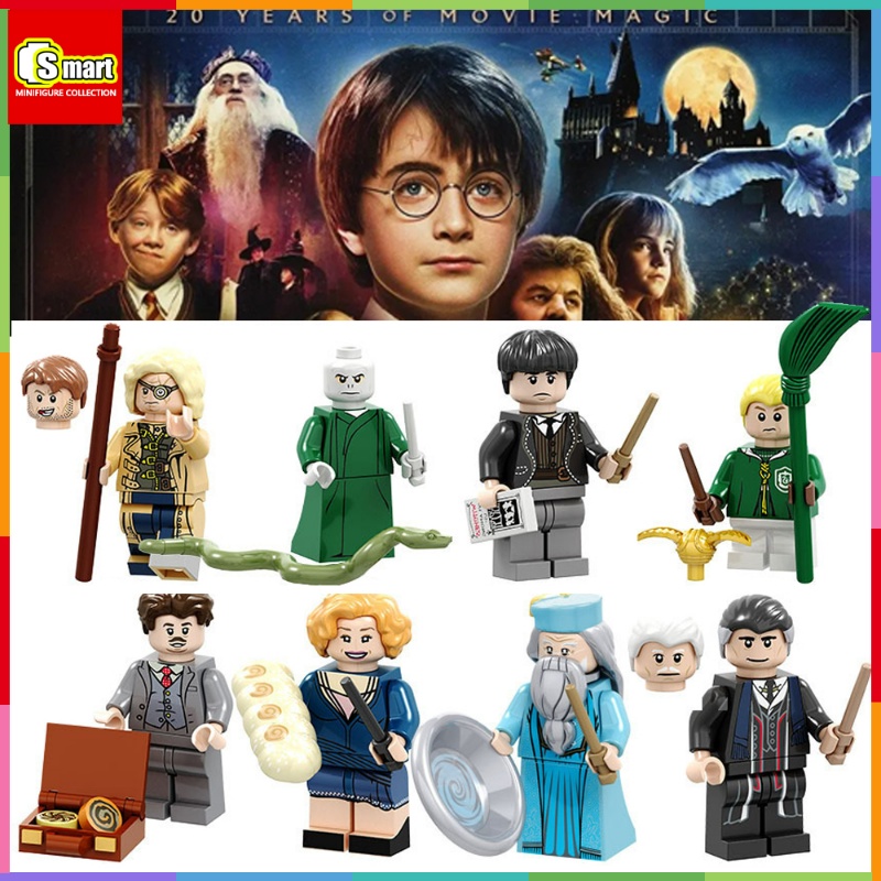 Harry Potter Series Minifigure Hammoody Voldemort Credence Barebone Draco Malfoy Rakitan Mainan Blok Bangunan