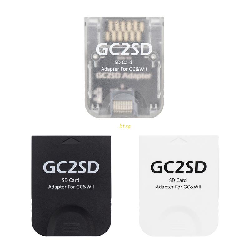 Adaptor Kartu btsg GC2SD Adaptor Memory Card Mirco SD Memory Card Pengganti GameCubeWii Console Reader