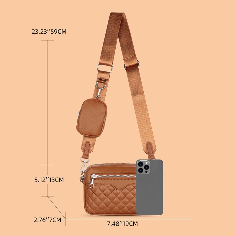 TAS SELEMPANG WANITA KOREA KULIT COKLAT GAVEME TA760B7 IMPORT SLINGBAG SHOULDER BAG BAHU REMAJA KEKINIAN PREMIUM SIMPLE FASHION CASUAL CEWEK MURAH BATAM BRANDED