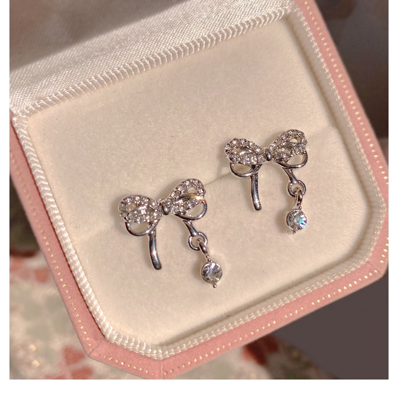 Busur Abadi Super, Anting Vermiculite, Mewah Ringan, Kesederhanaan, Cincin Telinga Sensor Tingkat Tinggi Serbaguna Gadis