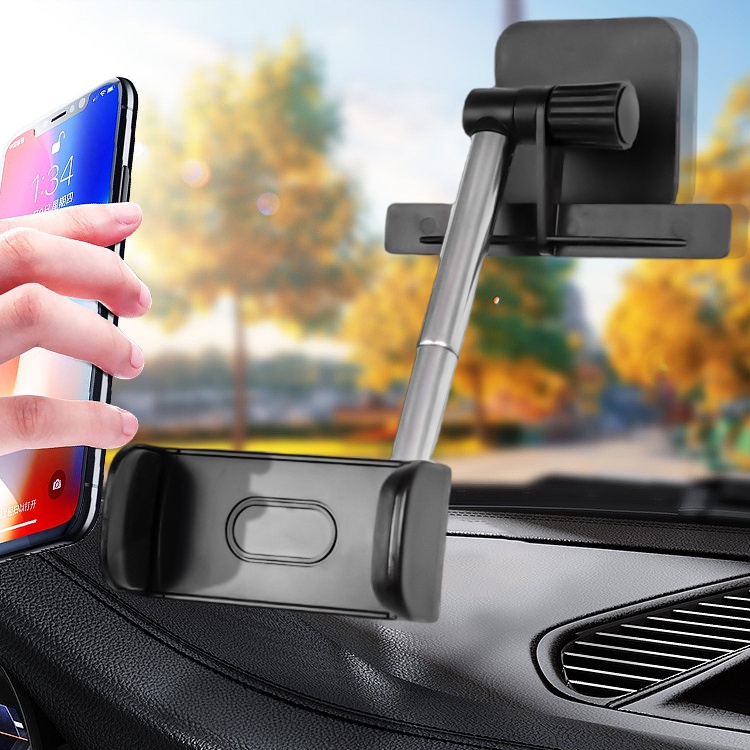 1pc Kaca Spion Ditarik Rotating Bracket360° Kualitas Tinggi Dudukan Ponsel 2warna Car Phone Holder Adjustable Handphone Car Mount