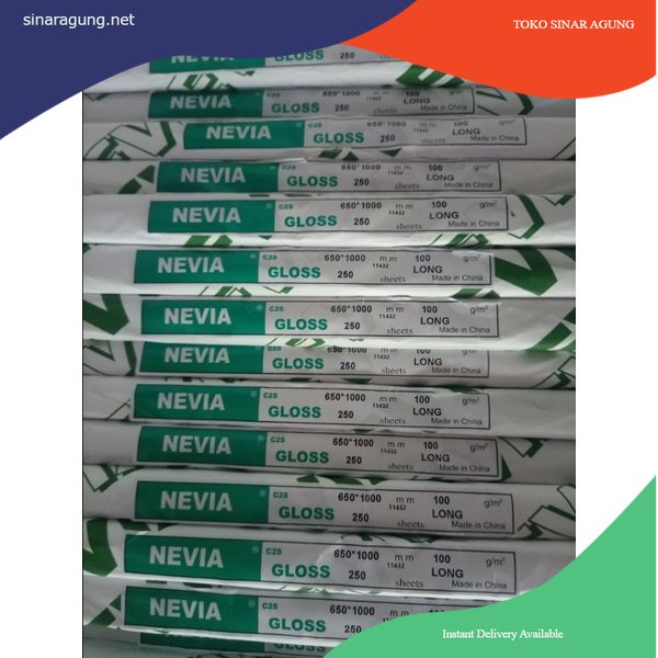 

ART PAPER NEVIA 100g-KERTAS KALENDER/BROSUR-65X100 isi 250lbr /bisa di potong custom sesuai permintaan,gratis/