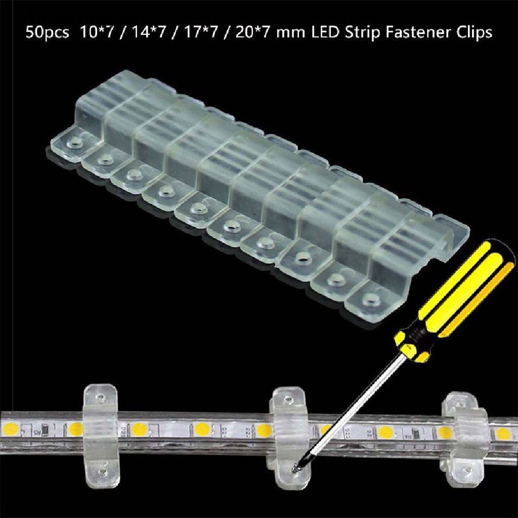 Beyen Klip Pengikat Lampu Strip LED Flexible Moung Fixer Untuk Memperbaiki LED Strip Clip ID