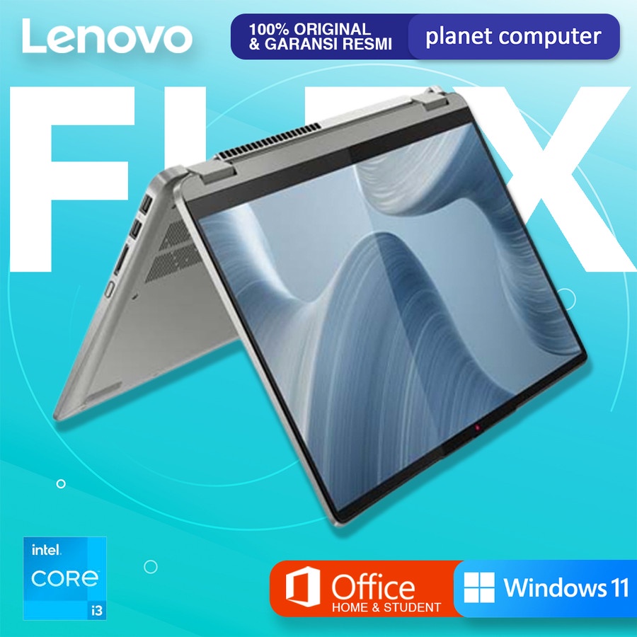 Lenovo Ideapad Flex 5i 14IAU7 Core i3-1215U RAM 8GB SSD 512GB WIN+OHS