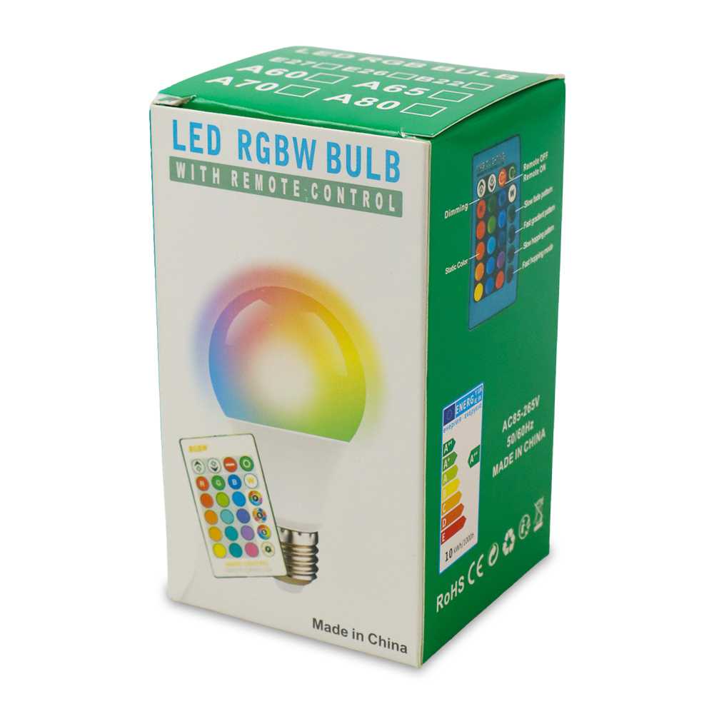 (BISA COD) FTIHSHP LED Lampu Bohlam RGB dengan Remote Control E27 3W - B2