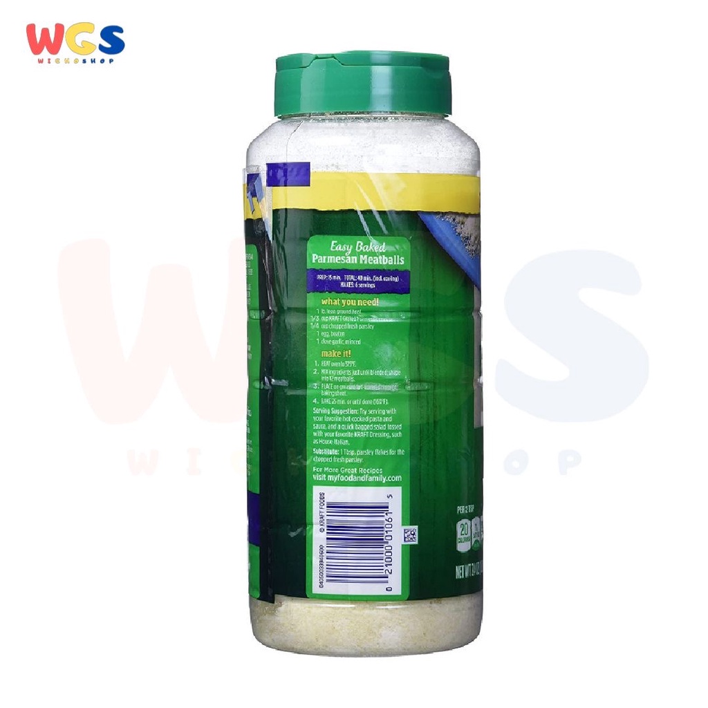 Kraft Grated Parmesan Cheese With a Flavor Lock Cap 24oz 680g