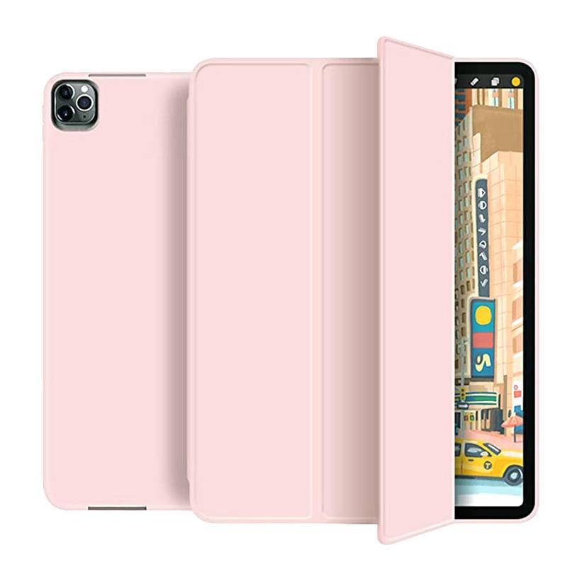 Untuk iPad Pro 11 12.9 2020 2021 2022 Casing Auto Wake Upand Sleep Cover Silicone Funda Mendukung Pengisian Untuk iPad Air10 9 8 7 5 4 6 2017 2018 10.9 10.2 inch