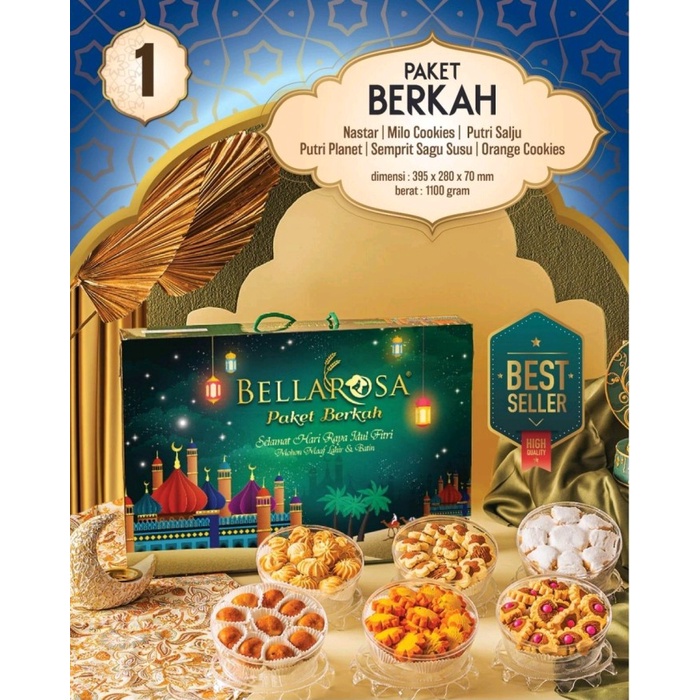

DELPH- Paket Hampers Lebaran /Kue kering Lebaran Premium Quality - Paket Berkah TERMURAH