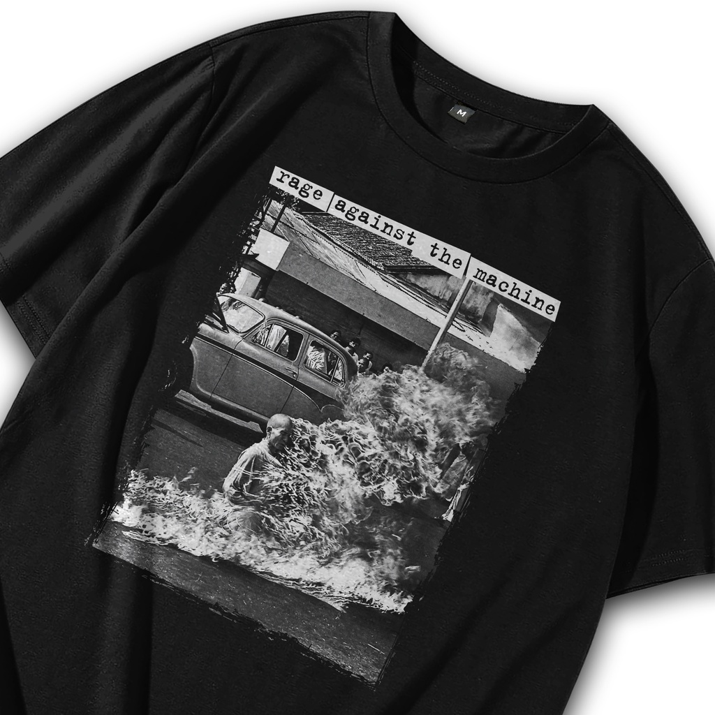 Kaos Rock / Baju Rock / T shirt Rock RATM / Kaos Band Rage Against the Machine / Tshirt Band  / T sh