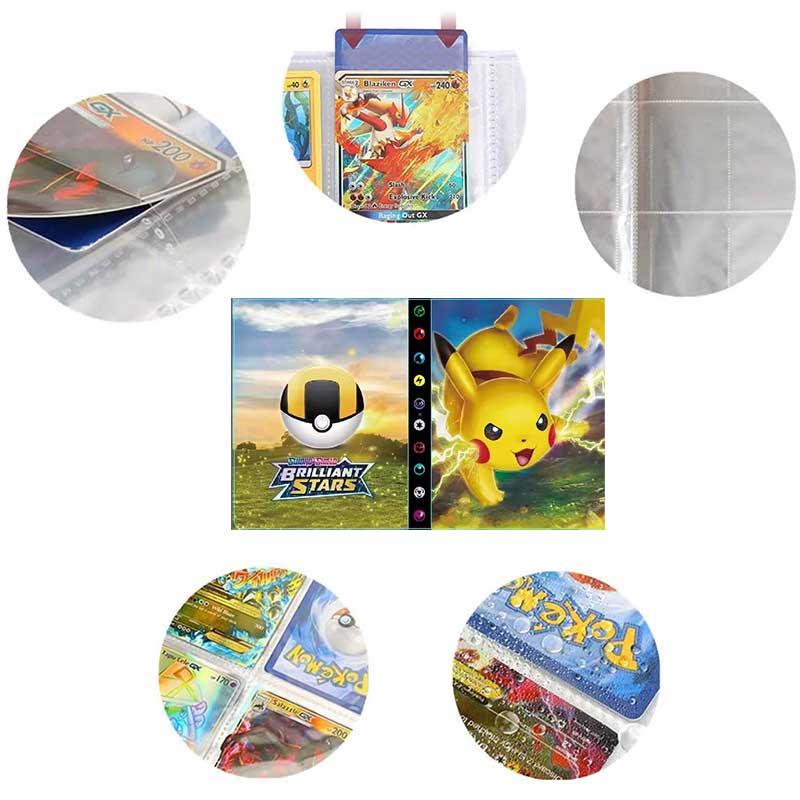 Buku Album Holder Kartu Pokemon 240 Untuk Kartu Pokemon Koleksi Kartu