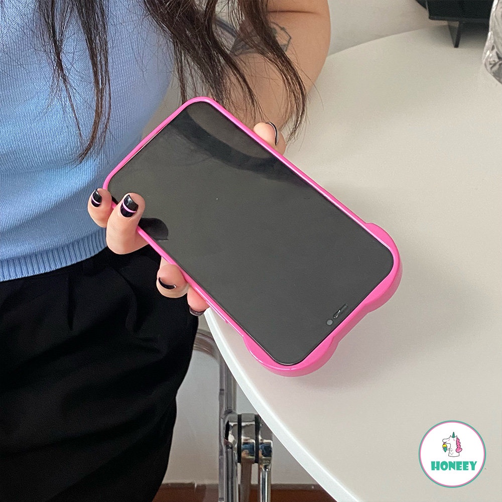 Simple INS Rose Red Love Heart Phone case Kompatibel Untuk Iphone13 12 14 case iPhone 11 Pro Max Silikon Lembut Shockproof Back Cover
