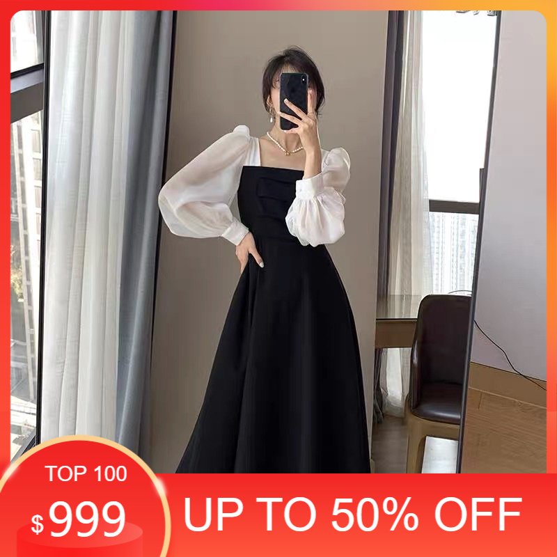 middi dress korean style/ midi dress korean style/ midi dres korean style Dress Midi Wanita | Gaun H