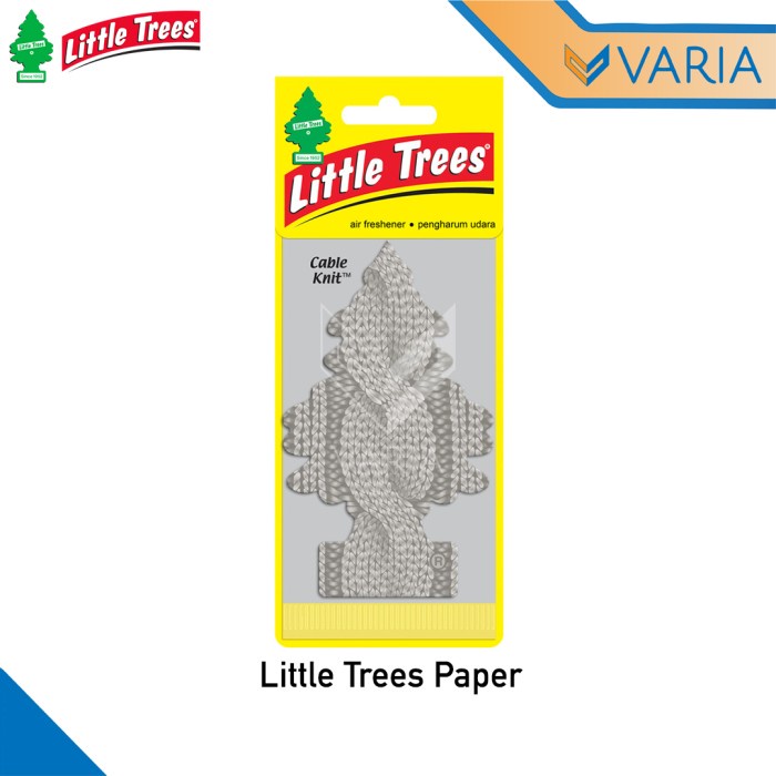 Little Trees Paper Cable Knit Parfum Pengharum Ruangan Mobil Gantung