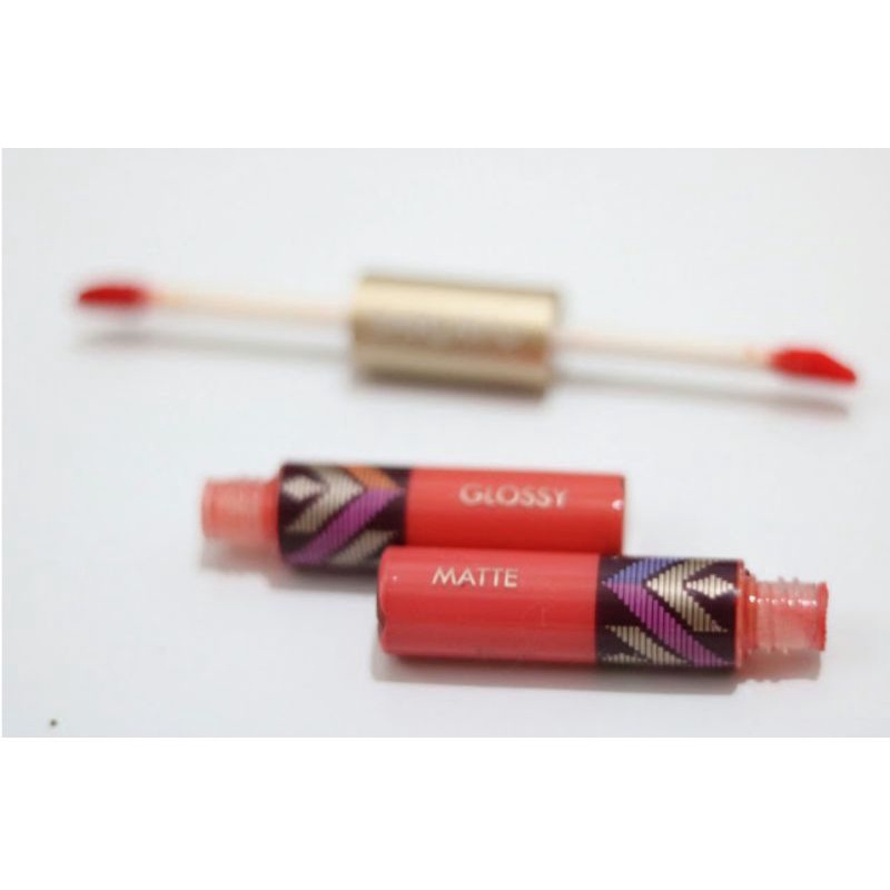 Sariayu duo lip color matte & glossy shade 05