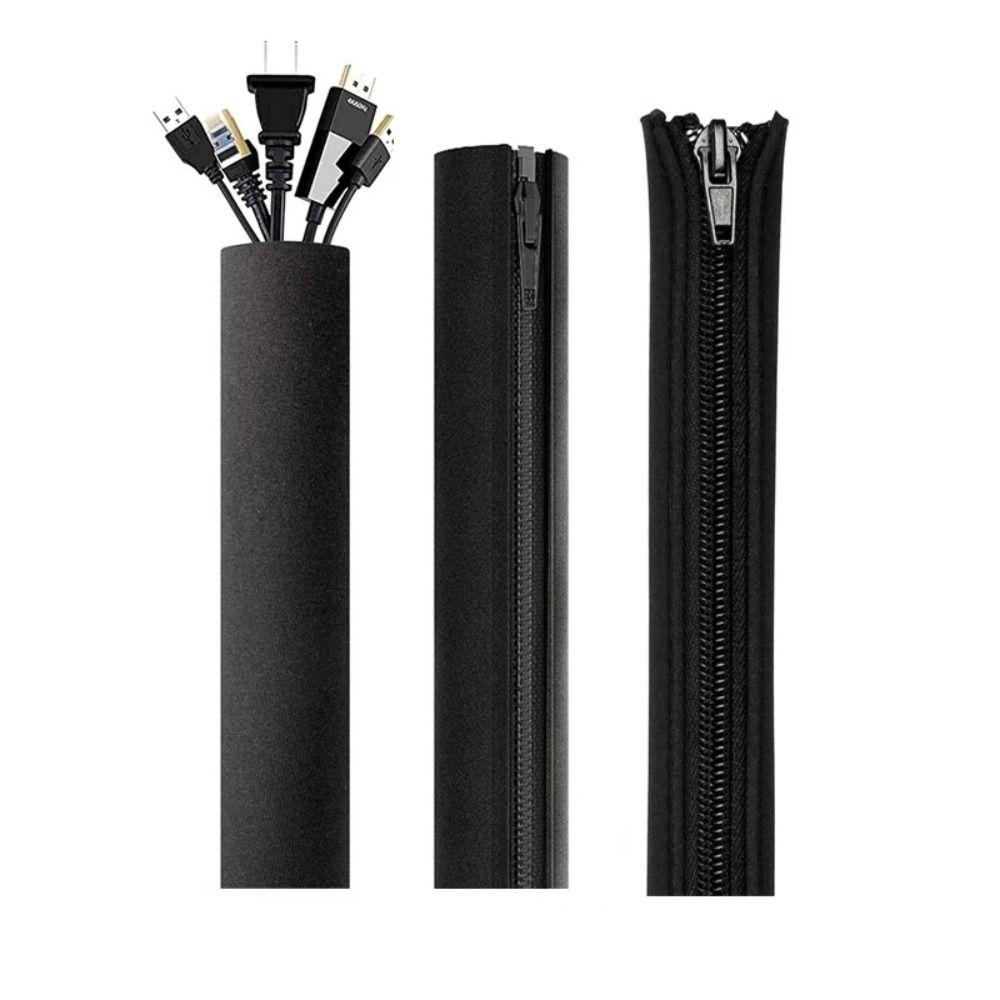 Cable Management Sleeve Untuk PC Komputer Anti Statis Neoprene Kabel Data Pelindung Kawat Jaringan Kabel Organizer