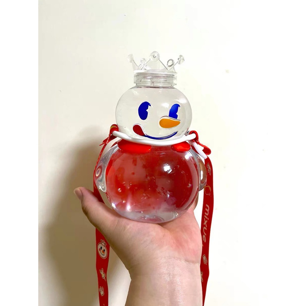 JMT-(COD) Botol minum mixue Bahan Plastik Tumblr Wang 700ml Bermain Salju