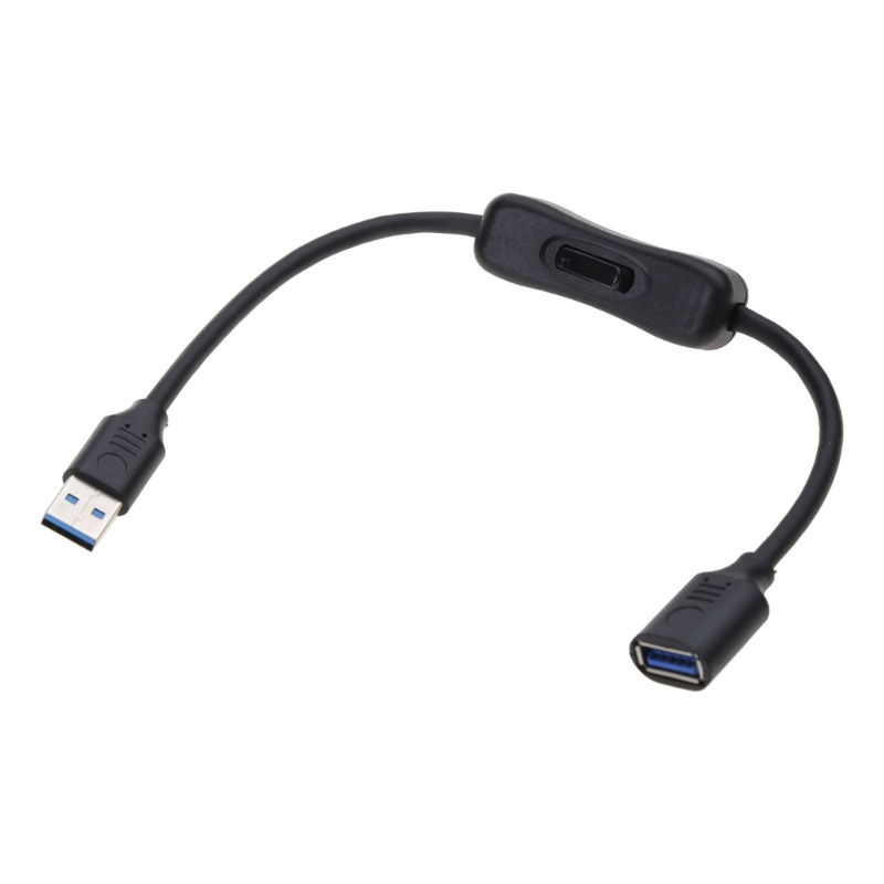 Gro USB3 0kabel Ekstensi Dengan Saklar USB Male to Female Extender Cord Data Sync Line Untuk Kipas USB Lampu Meja LED