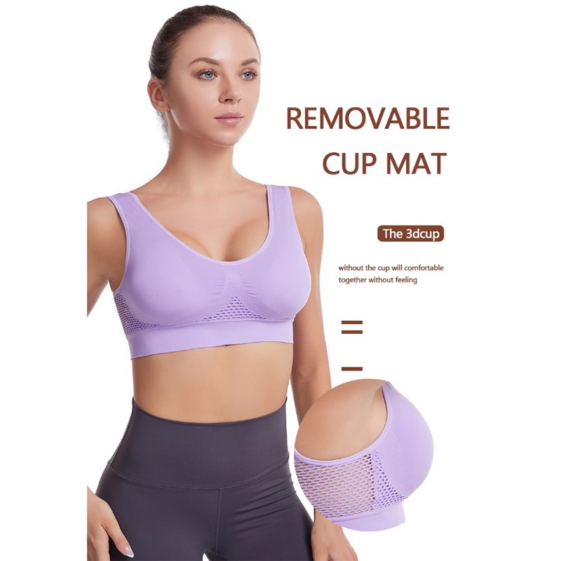 ANGEL MOMMY SPORTS BRA TANPA KAWAT GYM YOGA OLAHRAGA BH JUMBO S6