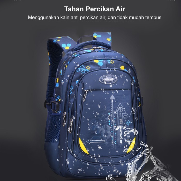 Tas Sekolah Anak laki Laki Perempuan Paket Bundle Free Pensil Case