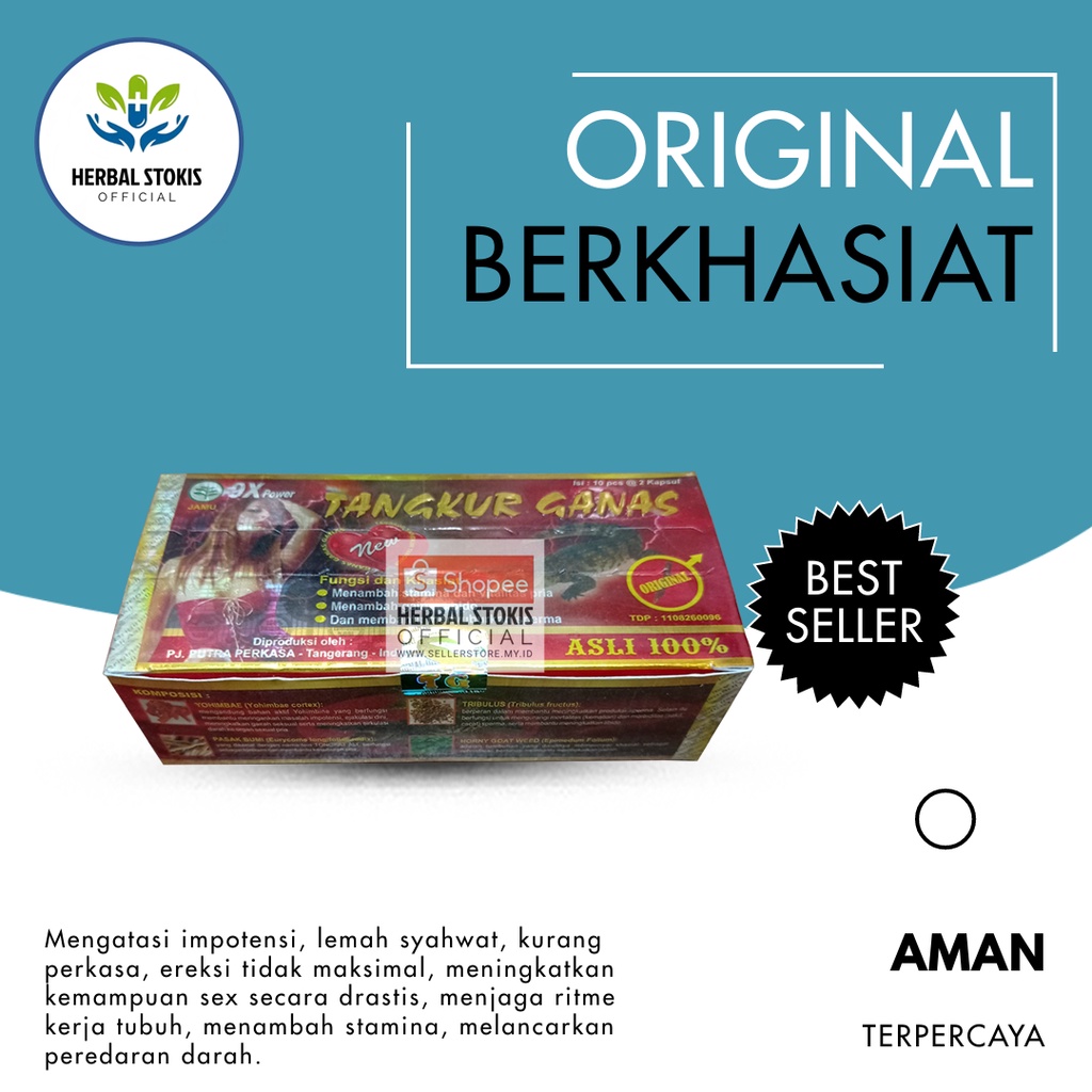 

Suplemen Kapsul Herbal Tangkur (Ganas) Original Suplemen Herbal Kesehatan Obat Pria Lemah (Syahwat)