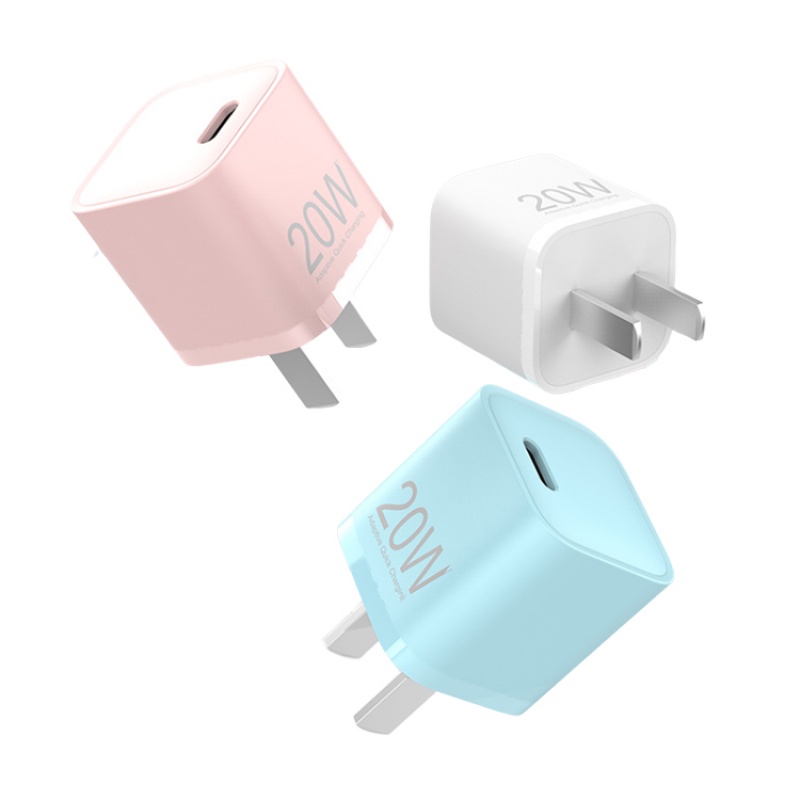 20w PD Fast Charging Untuk iPhone Hp Power Adapter Tipe C Quick Charger Dinding