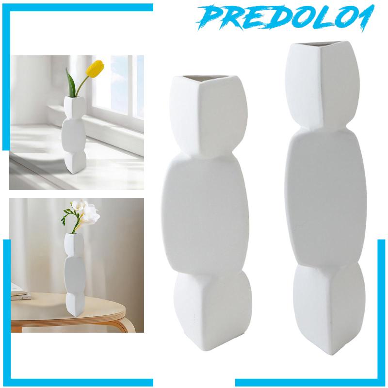 [Predolo1] Vas Bunga Meja Keramik Hias Modern Untuk Koleksi Tabletop