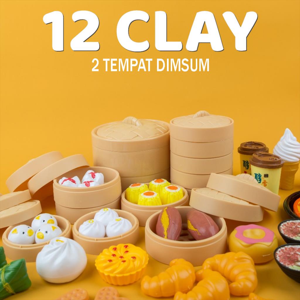 Mainan Anak 12 Clay Dan Tempat Dimsum/ Mainan Masak Masakan Lengkap YL8 ( YOGOBATA )