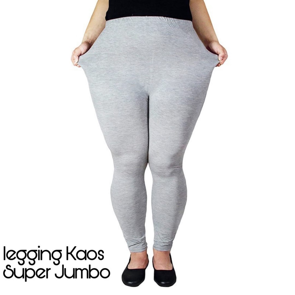 LEGGING KAIN KAOS PANJANG STANDART / JUMBO / SUPER JUMBO WANITA KEKINIAN