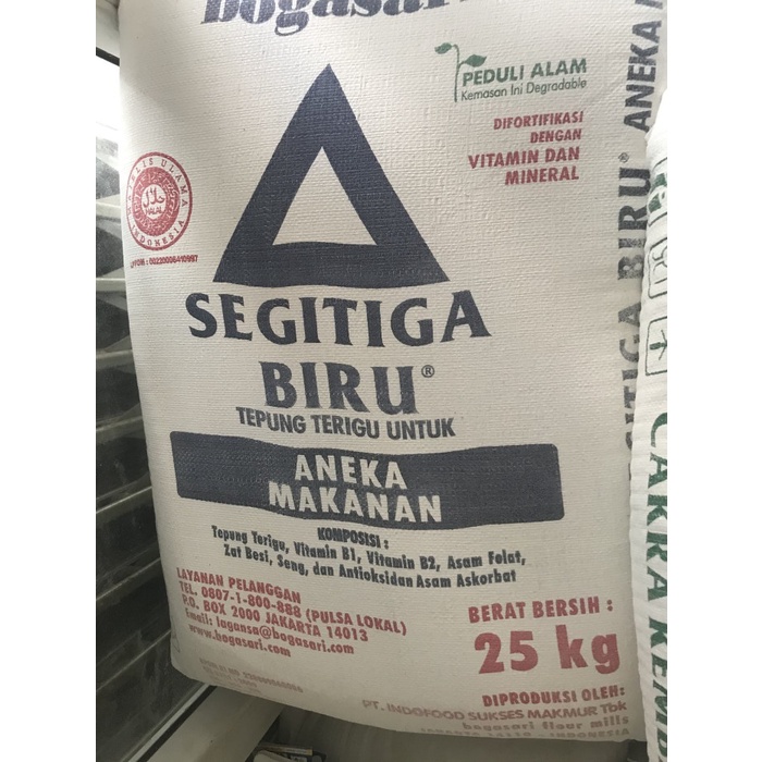 

Best SELLER Tepung Terigu Segitiga Biru 25 KG