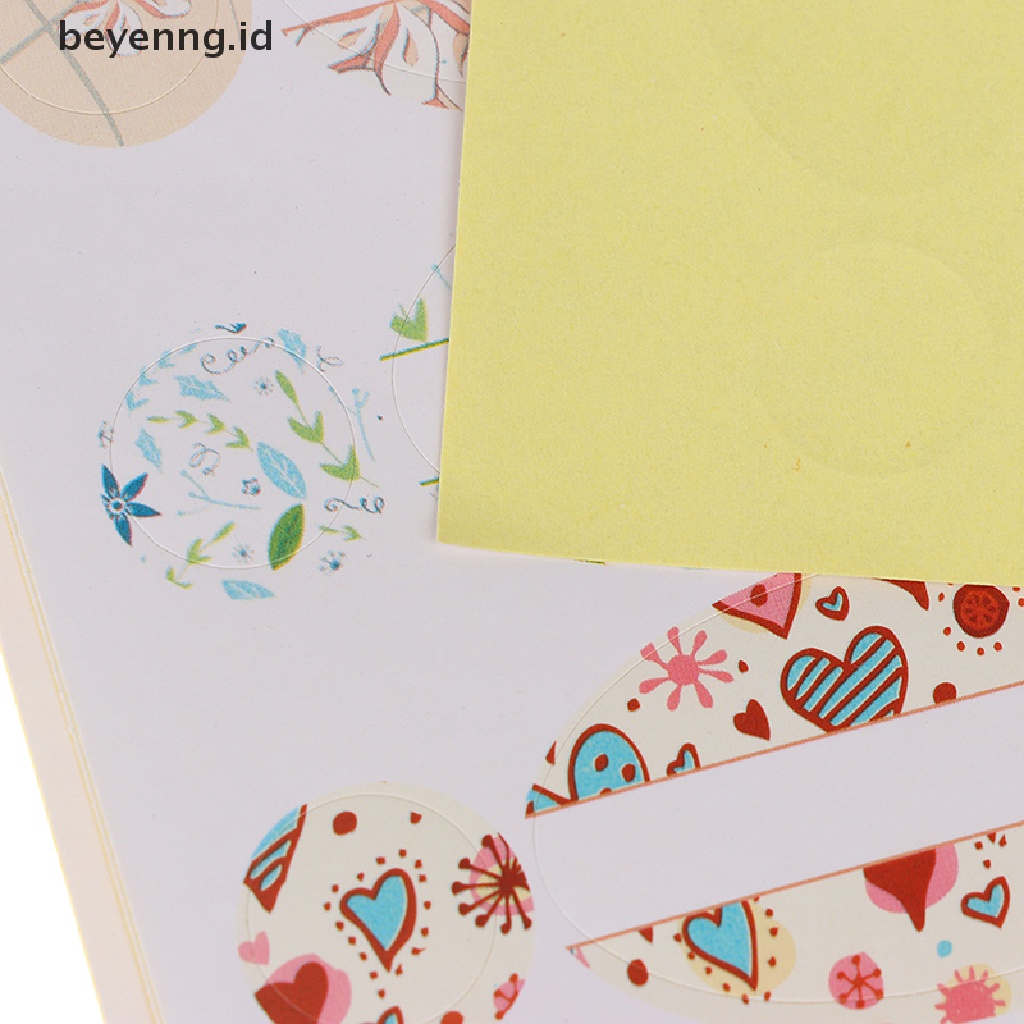 Beyen 4lembar Botol Kosong Roller Label Stiker Oval Bulat ID