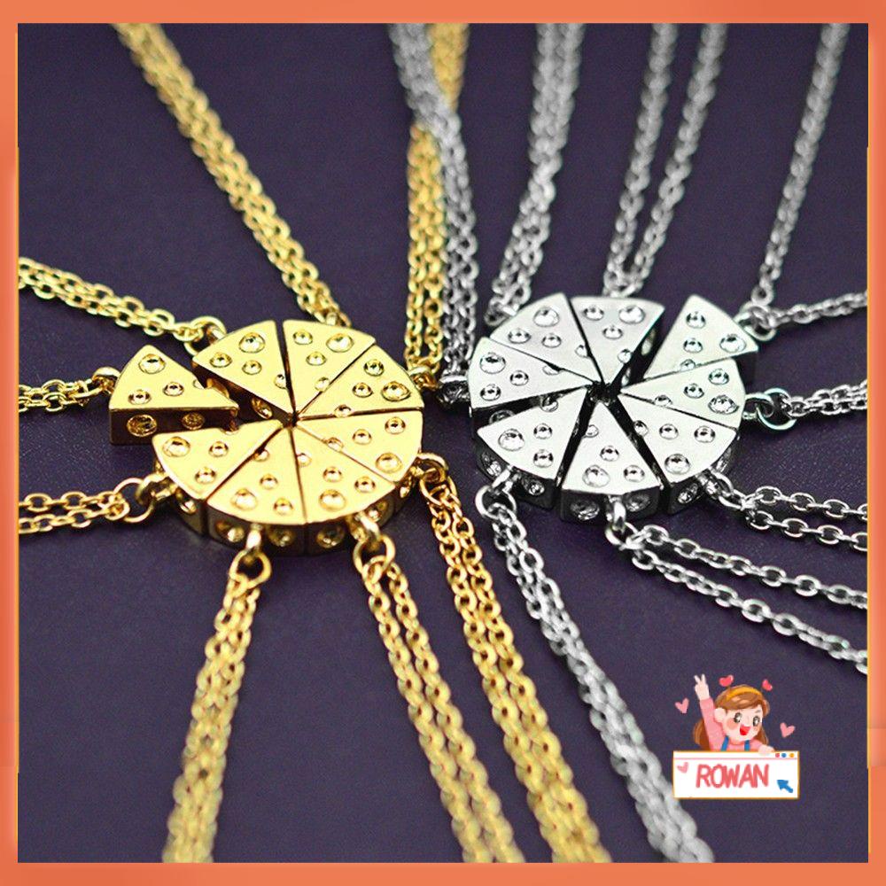 R-flower 8Pcs Kalung Antik Charm Gold/Silver Best Friends Friendship