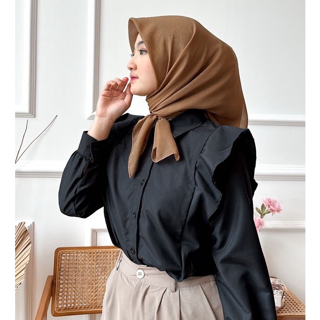 Hanna Blouse hijab atasan wanita lengan panjang by Vanesha Wear