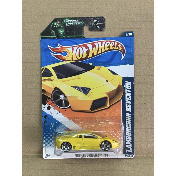 Hotwheels Lamborghini Reventon Kuning Green Lantern 2010