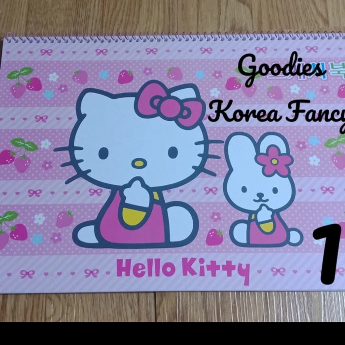 

DISKON SHOPEE/ Buku Gambar Spiral Hello Kitty Ori Korea Ready Stock - Putih