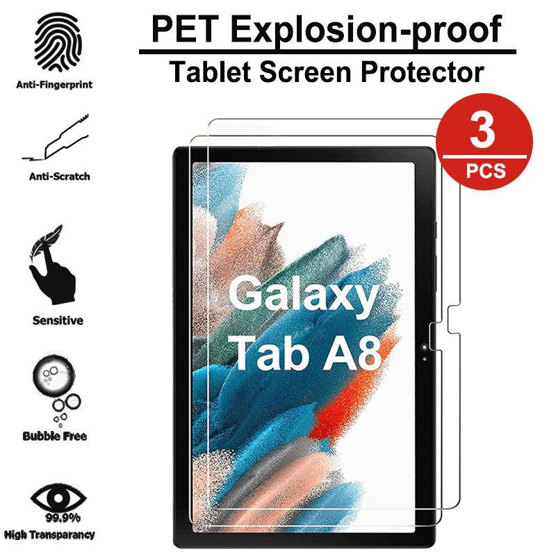 3pcs Untuk Samsung Galaxy Tab S8 S7 Plus Ultra S6 A7 Lite A8 S5e Pelindung Layar Film Tablet Tahan Ledakan Untuk Samsung Tab A 8.0 8.4 10.1 10.5 P350 T350 Tablet Film