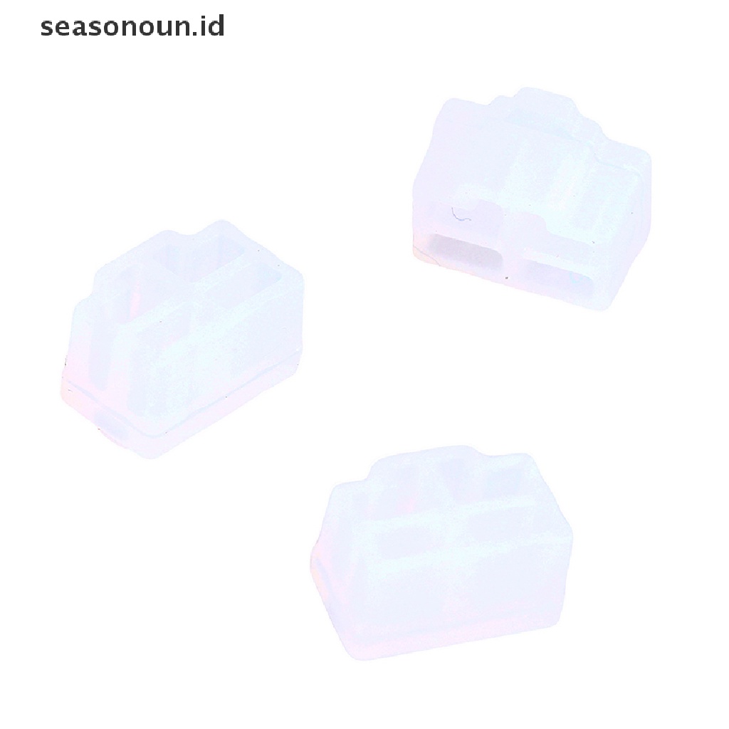 Seasonoun 10PCS Ethernet Hub Port RJ45 Anti Debu Cover Topi Pelindung Colokan Router RJ45.