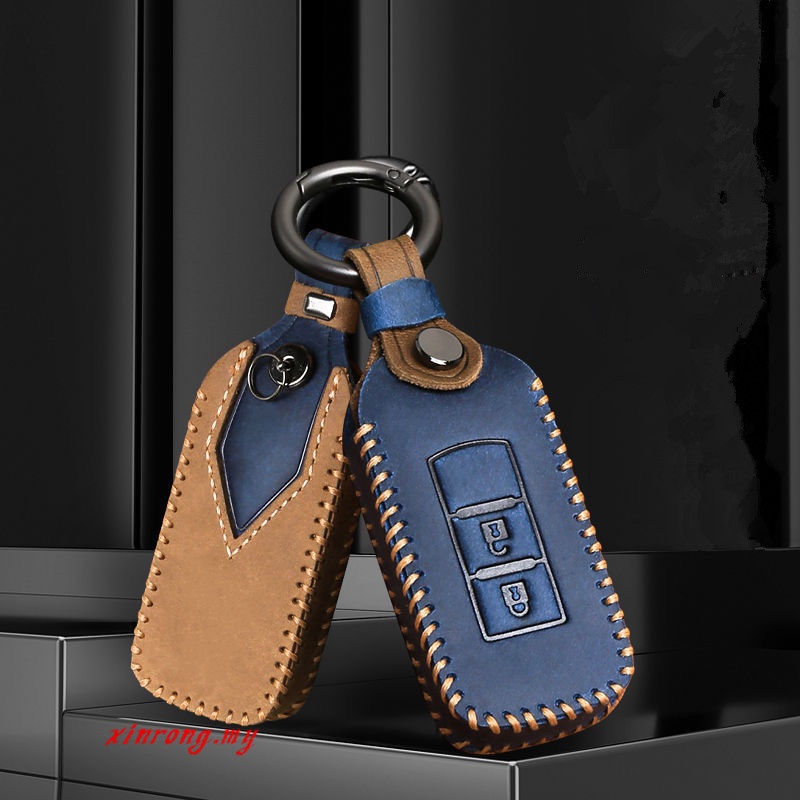 [NEW] Untuk Mitsubishi TRITON XPANDER OUTLANDER ASX Kulit Sapi Remote Key Cover Case Tanpa Kunci Aksesoris Mobil2021 2020