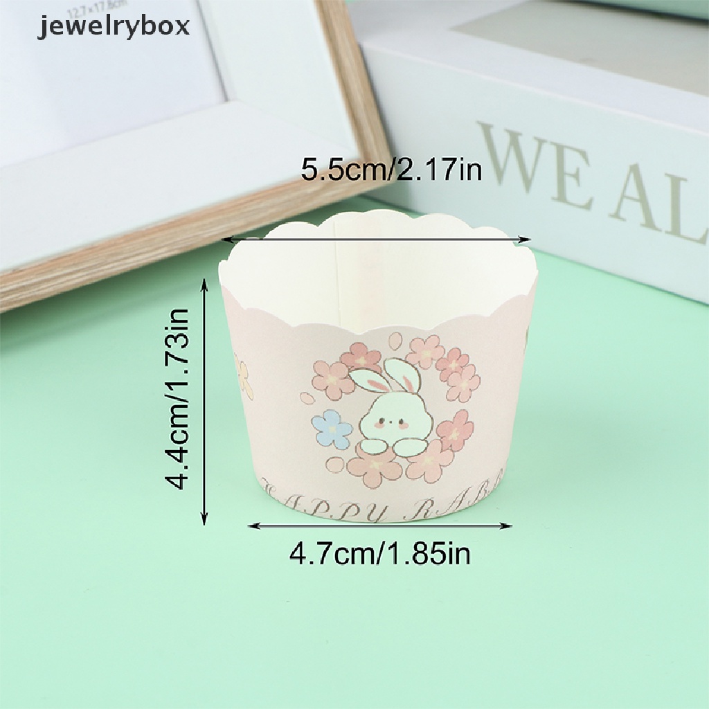 [jewelrybox] 50pcs Cupcake Paper Cup Muffin Cake Cup Untuk Pesta Pernikahan Pembungkus Kue Case Butik