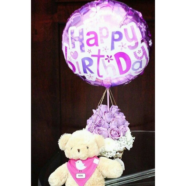 

⭐BISA COD⭐ HappyBirthDay Balloon/Birthday Flower/Bunga kotak/bunga ulangtahun