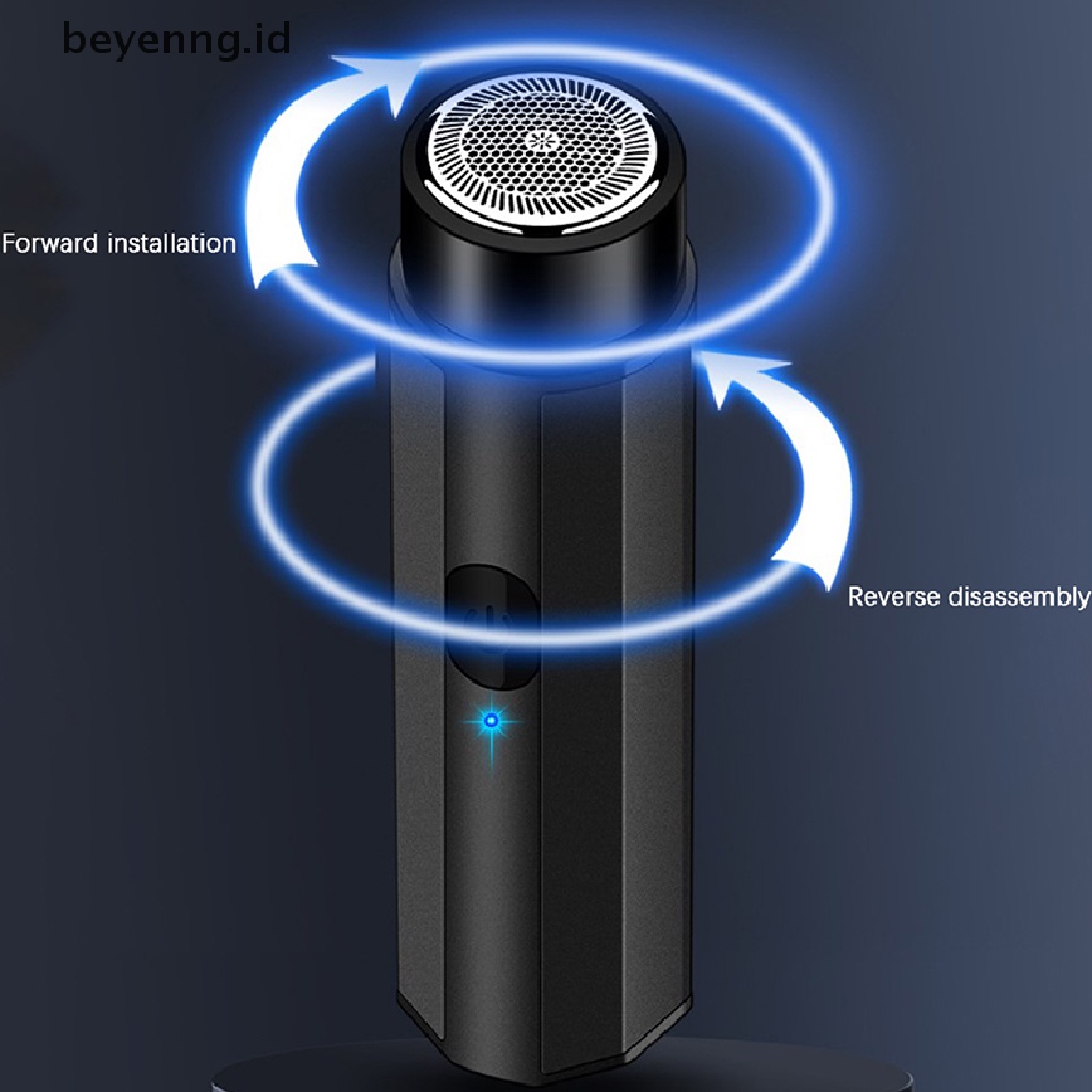 Beyen 2022alat Cukur Elektrik Mini Pria Portable Electric Razor Beard USB Shaver ID