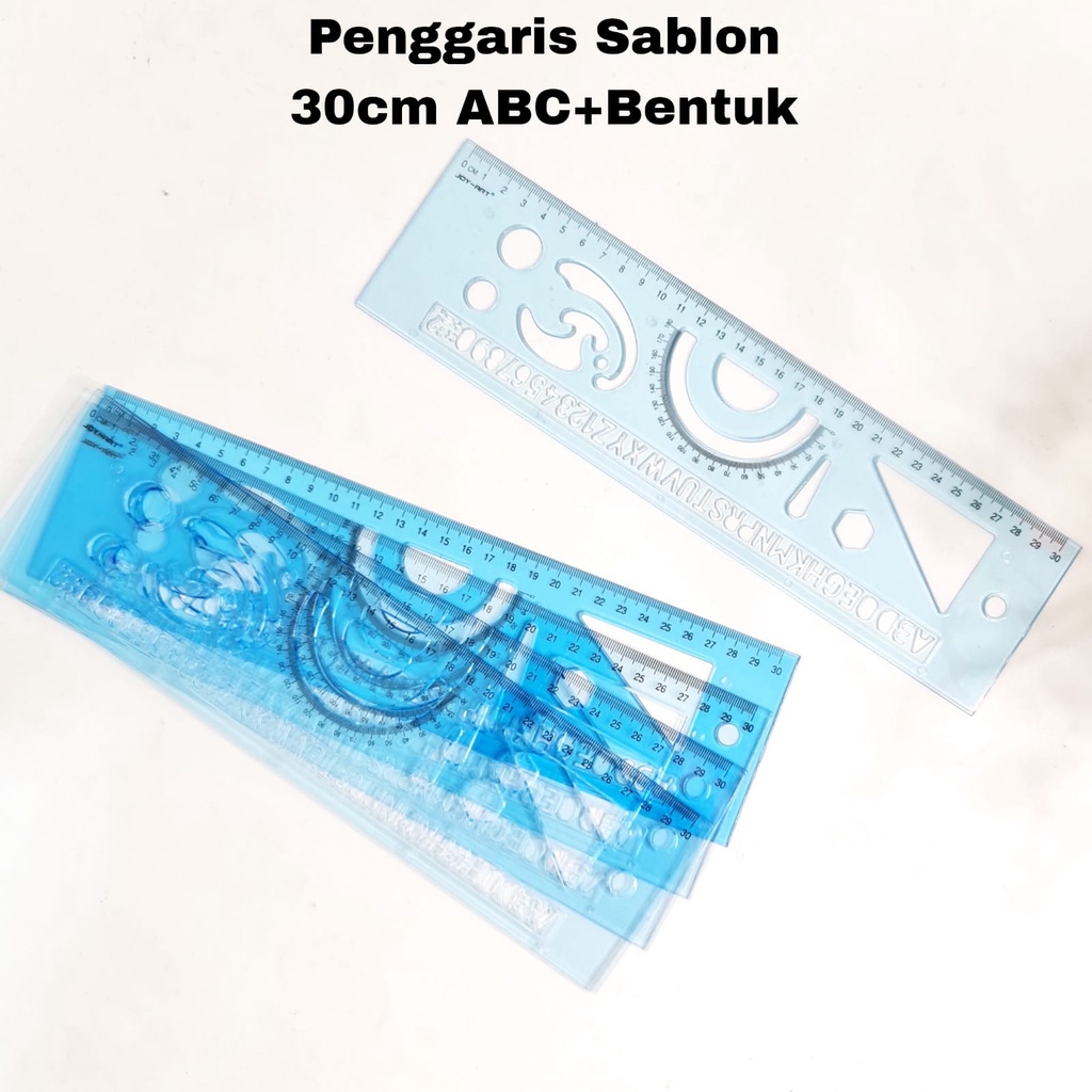 

SOS Penggaris Sablon 30cm ABC+Bentuk / Ruler