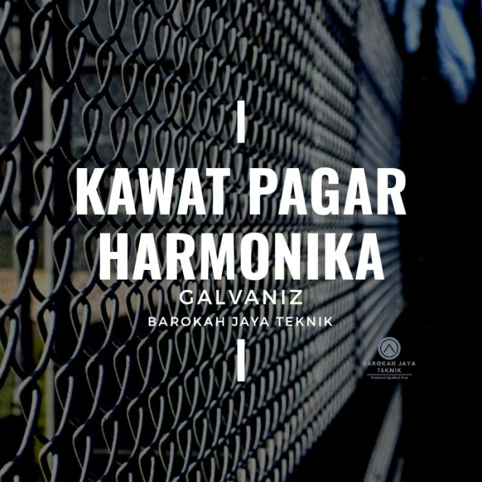KAWAT PAGAR HARMONIKA GALVANIS BWG 14 1 Roll