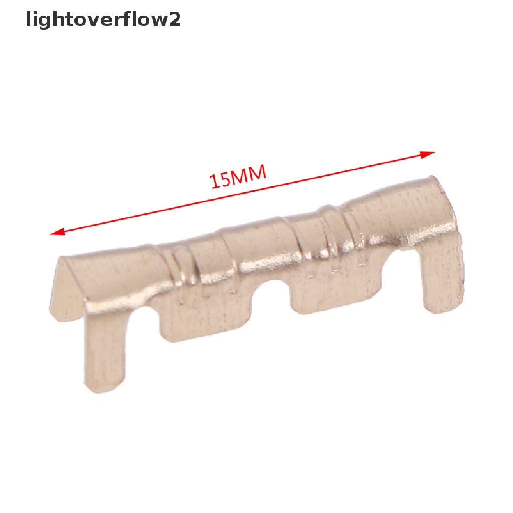 [lightoverflow2] 100pcs Kuningan Tembaga 0.5-1.5mm 2 crimp Konektor Listrik Kawat terminal kit [ID]