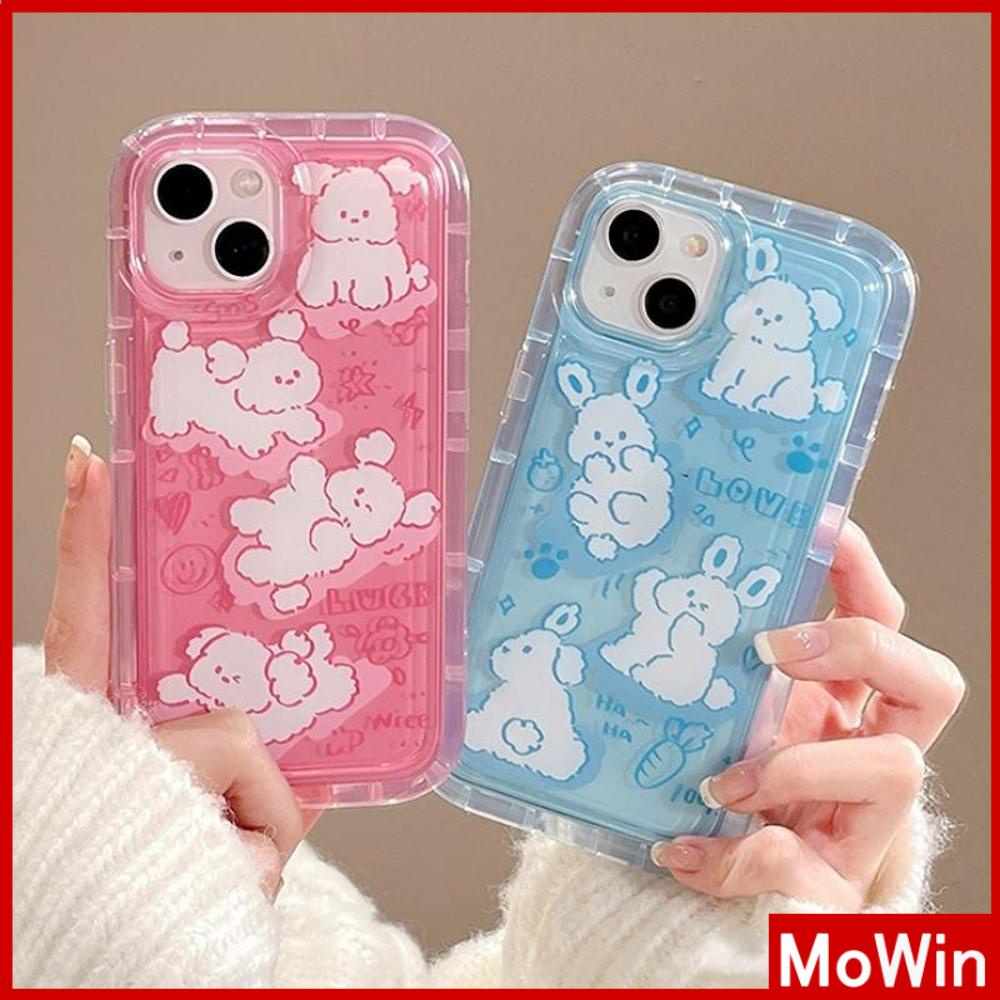 For iPhone 14 Pro Max iPhone Case Clear Case TPU Soft Case Airbag Reinforced Shockproof Pink Cute Cartoon Compatible with iPhone 13 Pro Max iPhone 12 Pro Max 11 7Plus 6Plus XR xs