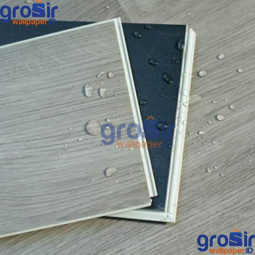 (COD) TERMURAH !! [1 BOX ISI 10 PCS] LANTAI SPC/ Luxury Lantai Vinyl Flooring SPC ASLI Kayu Pemasangan di Klik /Vinyl Parkit Lantai Kayu Parket Outdoor Kualitas Terbaik dan Termurah