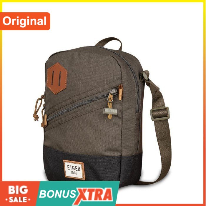 Tas Selempang EIGER1989 COASTER 3.0 POUCH Olive Blue 91000 5345 Original