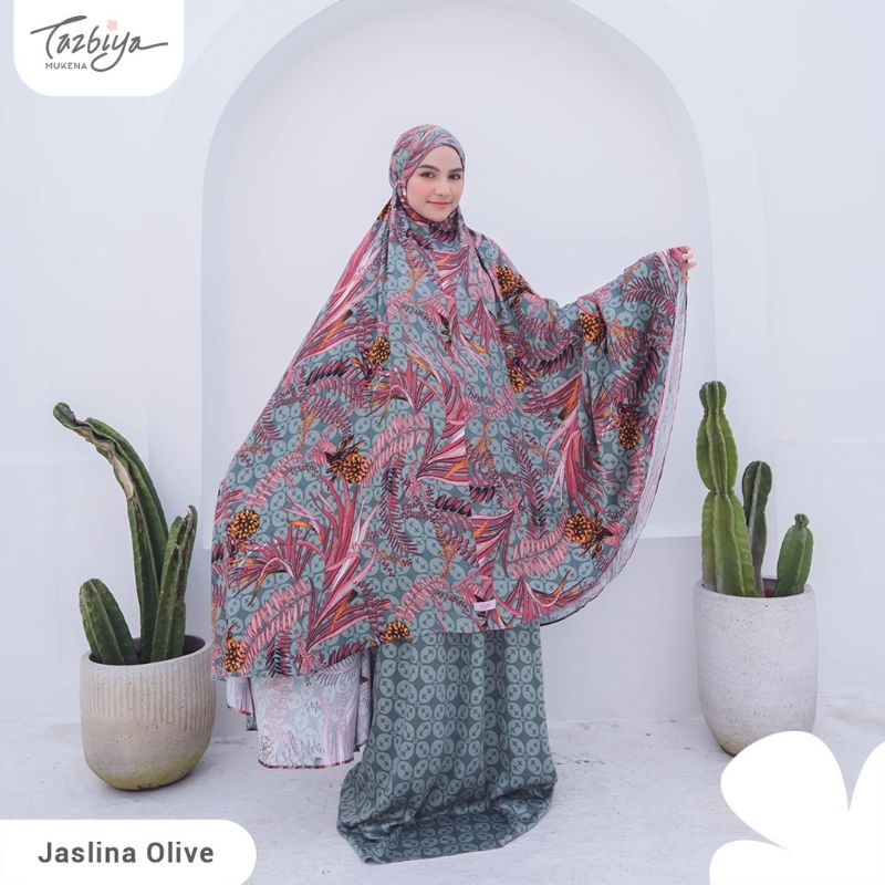 MUKENA TAZBIYA KOMBINASI 2IN1 JASLINA SERIES ALLSIZE